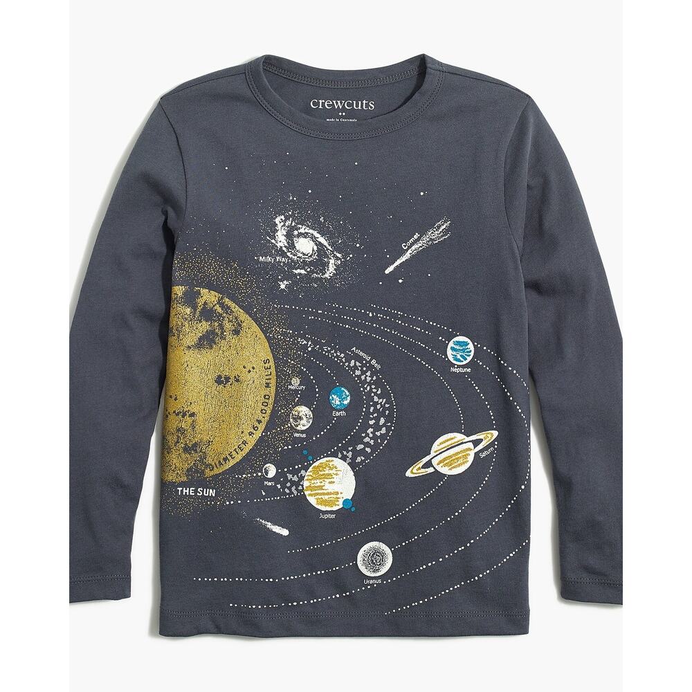 Crewcuts Boys' Glow-in-the-Dark Planet Graphic Tee Size 12